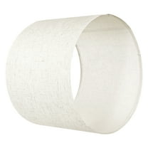 KFFKFF Drum Lamp Shade, 13 in Top x 13 in Bottom x 10 in Height, Medium Linen Lampshade, Replacement Shade for Table Lamps, Floor Lamps, and Pendant Lights, Simple Assembly Needed (Light Linen)