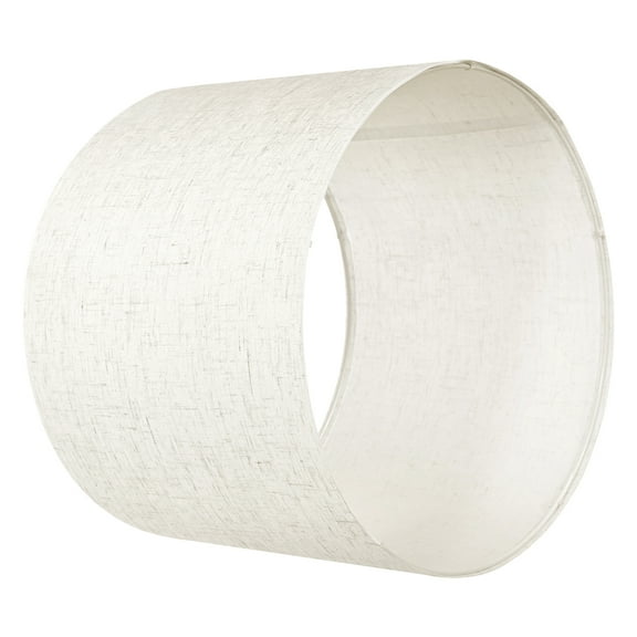 KFFKFF Drum Lamp Shade, 13 in Top x 13 in Bottom x 10 in Height, Medium Linen Lampshade, Replacement Shade for Table Lamps, Floor Lamps, and Pendant Lights, Simple Assembly Needed (Light Linen)