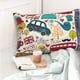 thumbnail image 4 of Fotbe London Symbols Funda de Almohada Decorativa Estilo Occidental, Lujo en Algodón, Fundas para Almohadas King, Cojín Estampado para Decoración del Hogar-16"x24", 4 of 6