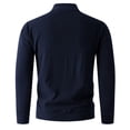 thumbnail image 4 of pstuiky camisas de manga larga para hombre, Suéter de punto cálido de color sólido de moda informal para hombre, manga larga, top redondo Tops de talla grande para hombre xl, 4 of 6