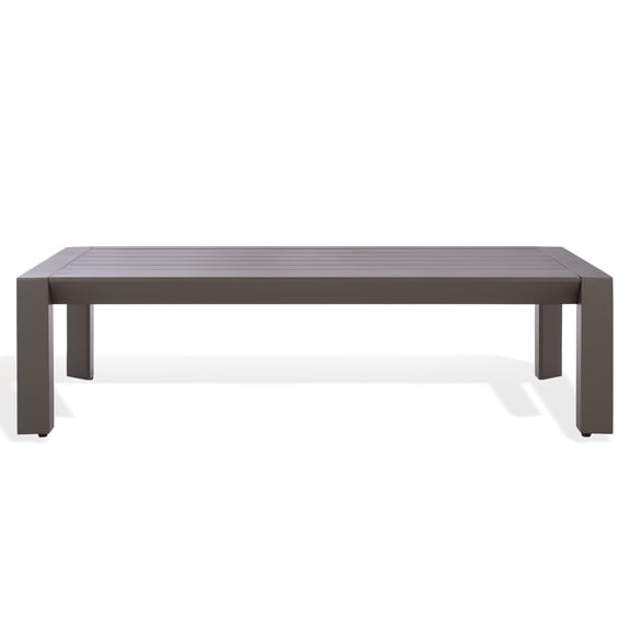 Safavieh Donaldo Modern Metal Outdoor Coffee Table, Dark Gray