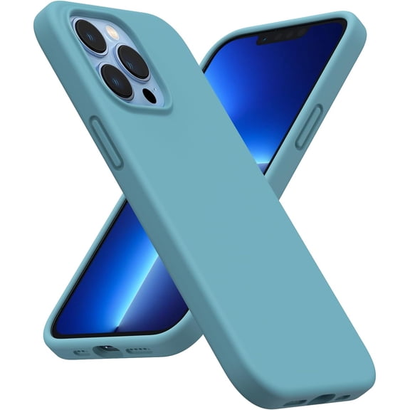 Shockproof Liquid Silicone Designed for iPhone 13 Pro Case Gel Rubber Full Body Protection Anti-Shock Cover Case Drop Protection 6.1inch-Cactus