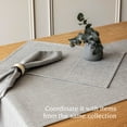 thumbnail image 3 of over&back Set of 4 Woven Chambray Placemats - Colorful Dining Table Mat - 100% Cotton - Machine Washable - Kitchen and Home Decor - Grey - 14" L X 20" W, 3 of 8