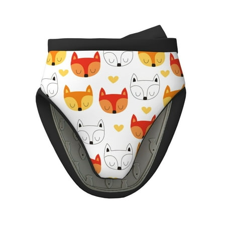 

Matuu Cute Fox with Heart for Non-Slip Mini Oven Soft Silicone Mitt 5.9 x5.9