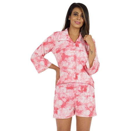 Phagun Printed Loungewear Set For Women 2 Piece Nightwear Cotton Top & Shorts