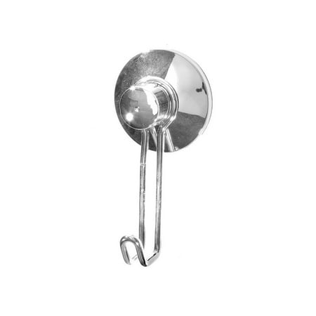 IH Casa Decor Chrome Suction Cup Single Shower Hook - Set of 6