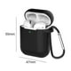thumbnail image 2 of Audífonos Funda protectora de silicona anti pérdida para para Apple Airpods 1 2 (negro) Tmvgtek Para estrenar, 2 of 7