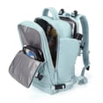 thumbnail image 3 of SYCNB Mochila de viaje para mujeres y hombres, mochila de mano aprobada por vuelo, artículo personal, bolsa de viaje, mochila de equipaje impermeable, mochila pequeña para computadora portátil, azul, 3 of 7