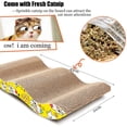 thumbnail image 2 of Grattoir Chat Carton (2 Pcs) Griffoir pour Chats Ondulé Planche à Gratter avec Herbe à Chat, 2 of 5