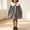Black, variant on Fesfesfes Girls Checkered A-Line Dress Long Sleeve Ruffle Collar Bow Tie Bubble Sleeve Button Down Casual Outfit for Spring Fall Outings Ages 1-8 Years