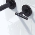thumbnail image 3 of Double Handle Wall Mounted Bathroom Faucet with Rough-in Valve Included in Solid Brass Oil Rubbed Bronze, 3 of 9