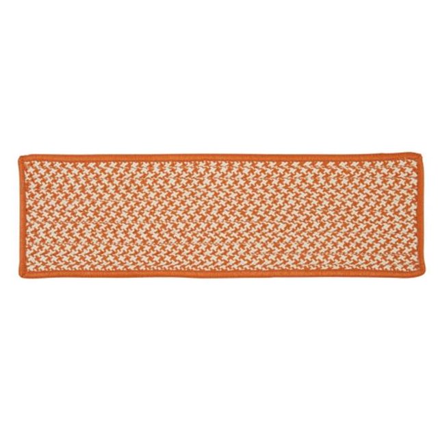 Tweed Pied-de-Poule Extérieur - Marche d'Escalier Orange (Ensemble 13)