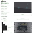 thumbnail image 7 of BSEED Smart Touch Light Switch, 2.4GHz WiFi in-Wall Light Switches, Tempered Glass Panel, Works with Alexa/Google/IFTTT, Neutral Wire Needed, No Hub Required, 2 Gang 1 Way, Pack of 2 (Black), 7 of 7