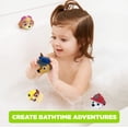 thumbnail image 3 of Set de juguetes Squirt de Nickelodeon Paw Patrol Chase, Marshall, Rubble y Skye para que los niños se diviertan a la hora del baño, multicolor, 4 piezas, 3 of 7