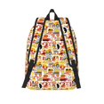 thumbnail image 2 of Picia Excavator (2) Printed Canvas Daypack - Stylish and Durable Vintage Compact Backpack - Class, Work, Travel, or Laptop Bookbag,Organized Compartments-Medium, 2 of 6