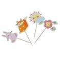thumbnail image 1 of 24/set Animal Rabbit Flower Cake Cupcake Topper Pick Kids Birthday Decor, 1 of 8