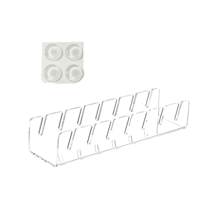 Estante para sombreros, organizador de sombreros, estante para sombreros de mesa acrílico multiusos moderno, soporte para sombreros, soporte para exhi Claro