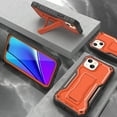 thumbnail image 3 of ExoGuard For iPhone 13 Mini Case, Phone Case with Screen Protector and Kickstand (Orange), 3 of 7