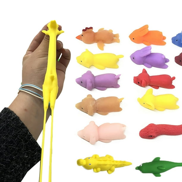 Shulemin 1/5Pcs Octopus Sea Animal Stretchy Slingshot Finger Fling Toy ...