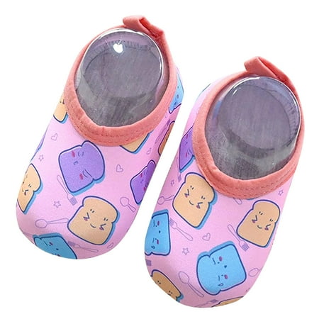 

TQWQT Baby Shoes for Boys Girl Kids Girls Cartoon Swim Water Barefoot Aqua Socks Non-Slip Shoes Purple 2-3 Years
