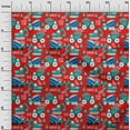 thumbnail image 3 of oneOone Tissu en Coton Soie Vert Turquoise pour Robe de Camion Tissu Imprimé au Mètre 42 Pouces de Large, 3 of 4