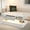 White+White Marble, variant on LED coffee table with storage and color - changing lights / For modern and traditional homes / Keeps your daily items within reach