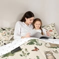 thumbnail image 4 of Homewish Teens Boys Girls Kawaii Cats Bedding Comforter Set 7 Pieces,Chic Floral Flowers Full Bedding Set Lightweight,Botanical Mushroom Fitted Sheet Flat Sheet,Ultra Soft Home Decor,Reversible, 4 of 8