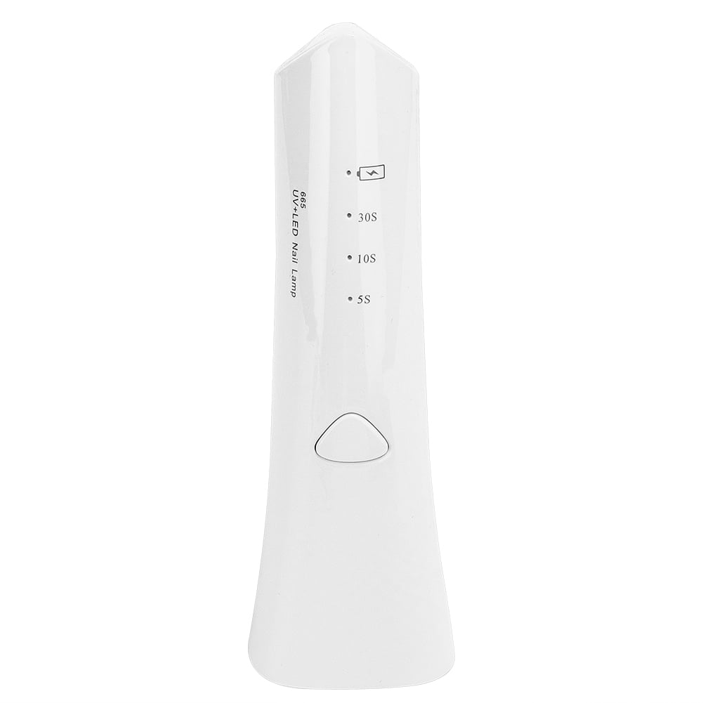 Xirurus USB Handheld Nail Lamp Polish Dryer UV Manicure Drying Machine Mutifunction Money Detector Portable Mini Gel Polish Curing Light Tool White Finish