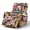 Beige-American Flag Eagle, variant on SCRAWLGOD Turtle Shark Seashell Print Recliner Chair Cover Non Slip Stain Resistant Reclining Chair Slipcover Anti Scratch Recliner Cover for Dogs