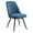 Navy, variant on Martel Swivel Chair in Charcoal Herringbone Fabric with Black Legs
