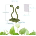 thumbnail image 2 of 100 clips de soporte para plantas trepadoras, clips autoadhesivos para plantas, clip de fijación de pared de vid verde, fijador de pared, clip de gancho de soporte para plantas, clip de estaca, decora, 2 of 5