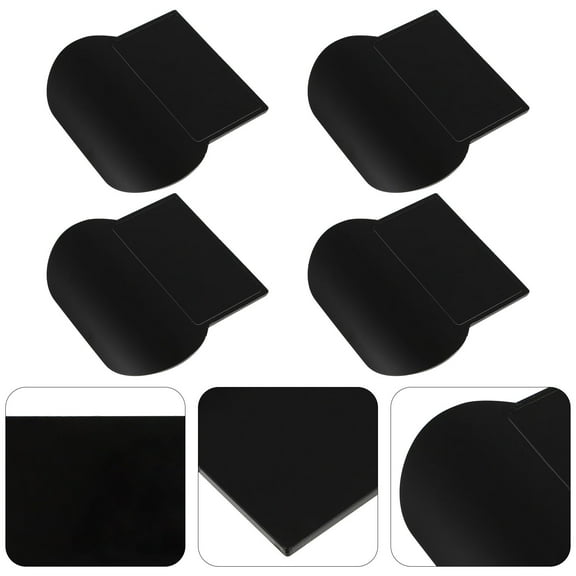 FELTECHELECTR Toilet Seat Risers With Handles Toilet Cover Lifter Pc Black 4Set