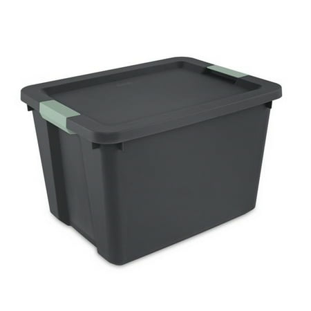 Sterilite 18 Pack 20 Gal Latch Tote, Stackable Plastic Storage Container