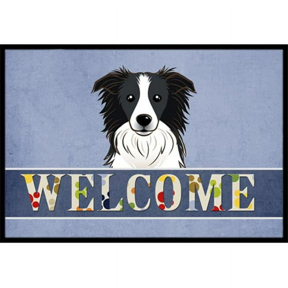 Carolines Treasures  Border Collie Welcome Indoor & Outdoor Mat, 18 x 27 in.