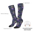 thumbnail image 4 of Fuzoiu Lavender Flowers Print Adult Stockings,Crew Socks,Unisex Fashion Socks, Casual Sports Socks,Comfortable Crew Socks for Everyday Wear and Sports, 4 of 6