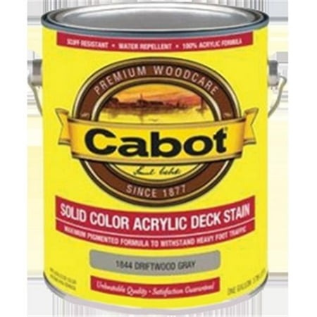 Cabot 11844 1 Gallon, Driftwood Gray Solid Color Decking Acrylic