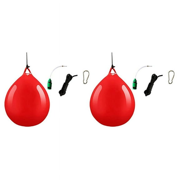 2Pcs Water Heavy Bag with Injector Hook Sling Punching for Household Hanging Boxing