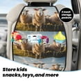 thumbnail image 5 of Gaeub Cute Prairie Sheep Herd Print Anti-Kick Storage Mat for Car Seats 2 Pcs, Car Kick Mats with 3 Pocket Protector, Essential Car Seat Protector for Child Car Seat,Car Seat Protector, 5 of 8