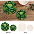 thumbnail image 4 of Coolnut St. Patrick's Day Clover and Beer Pot Holders Trivets Set 2Pcs, Potholders for Kitchens, Pure Cotton Thread Weave Trivets for Hot Dishes/Pot/Bowl/Teapot/Hot Pot Holders Home Decor Gifts, 4 of 7