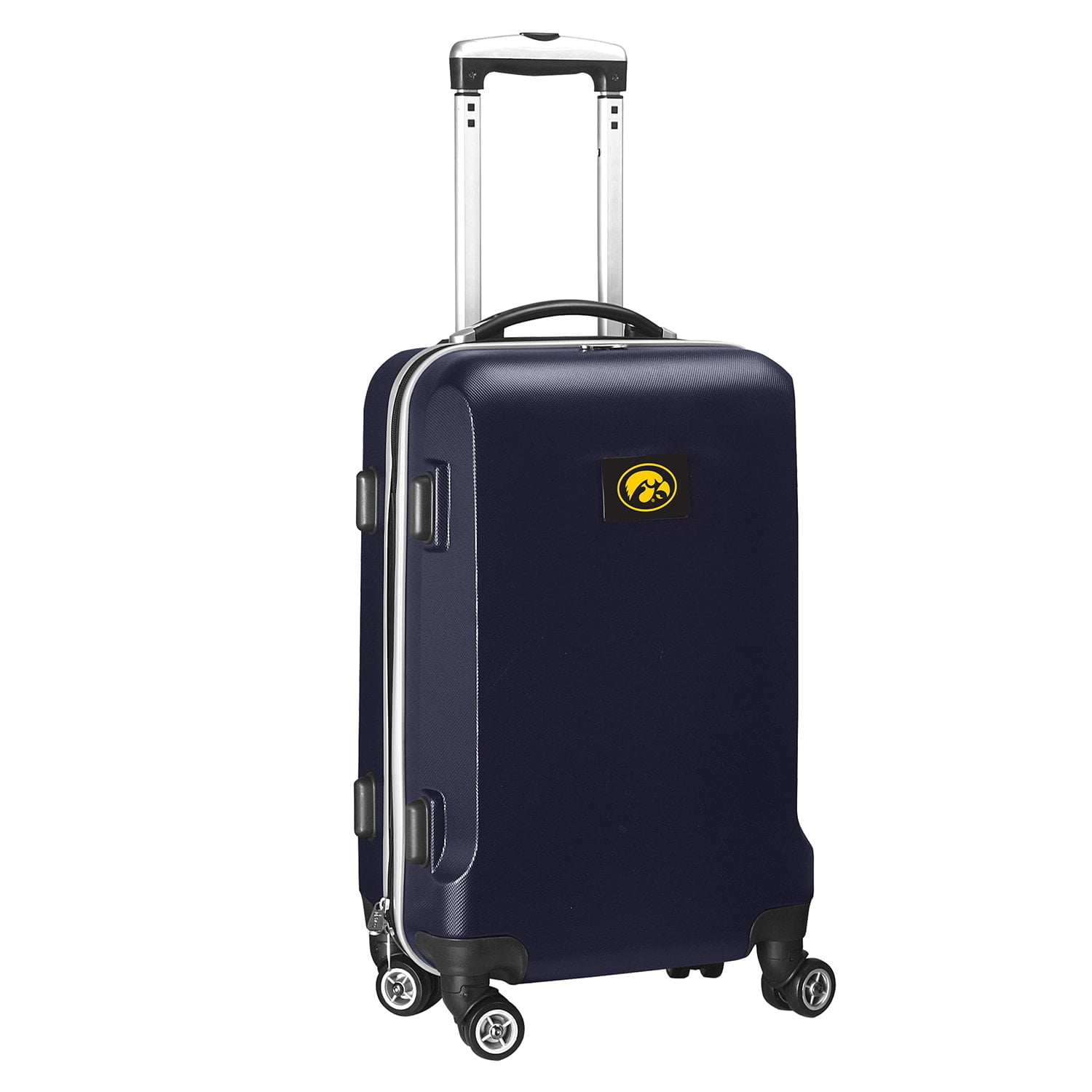NCAA Iowa Hawkeyes Navy Hardcase Spinner Carry On Suitcase