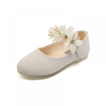 

Girls Shining Flowers Princess Shoes Party Wedding Summer Dress Shoes