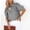 Tops-221Gray, variant on Xdegoge Button Down Shirt for Women Collared V Neck Puff Short Sleeve Western Casual Regular Fit Single Pocket Solid Texture Soft Durable Summer Spring Tops Work office Wear