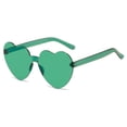 thumbnail image 1 of Gafas de sol con forma de corazón de melocotón para hombre y mujer, gafas de sol con forma de corazón integradas, de gelatina transparente y color amor, 1 of 1