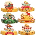 thumbnail image 1 of KAKOWELY 12 sombreros de papel para fiesta del Cinco de Mayo con temática mexicana, suministros para fiestas, 1 of 5