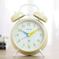 thumbnail image 5 of 4 inches Super Silent Non-Ticking Twin Bell Alarm Clock, Luminous, No Snooze, Battery Operated, Louder Bell for Heavy Sleepers, 5 of 11