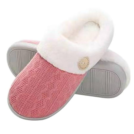 

Clean Women Indoor Slippers Warm Plush Home Slipper Autumn Winter Shoes Woman House Flat Floor Soft Slient Slides for Bedroom