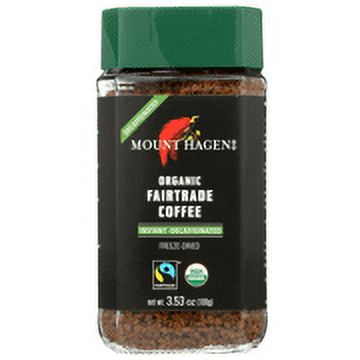 Mount Hagen Organic Fairtrade Instant Decaffeinated Coffee, 3.53 oz [Pack of 6]