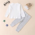 thumbnail image 5 of TAIAOJING Toddler Baby Girl 2Pcs Summer Clothes Set Outfits Long Knit Tee Kids Boys Solid Tops Sleeve Pants Outfits Causal Clothes Set 2-3 Years, 5 of 8