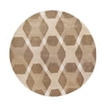 thumbnail image 2 of SAFAVIEH Martha Stewart Overlapping Diamonds Geometric Wool Area Rug, Beige/Multi, 8'x10', 2 of 2