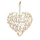 thumbnail image 1 of Moyic Paquete de 2 adornos colgantes en forma de corazón, regalos huecos para mamá de hijas, adornos de madera, accesorios para coche, decoraciones Decoración del hogar JM01287 Moyic HA011736-01, 1 of 6